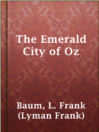 Imagen de portada para The Emerald City of Oz